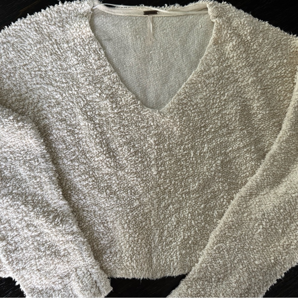 Free People Popcorn Cropped V Neck - Picture 3 of 3